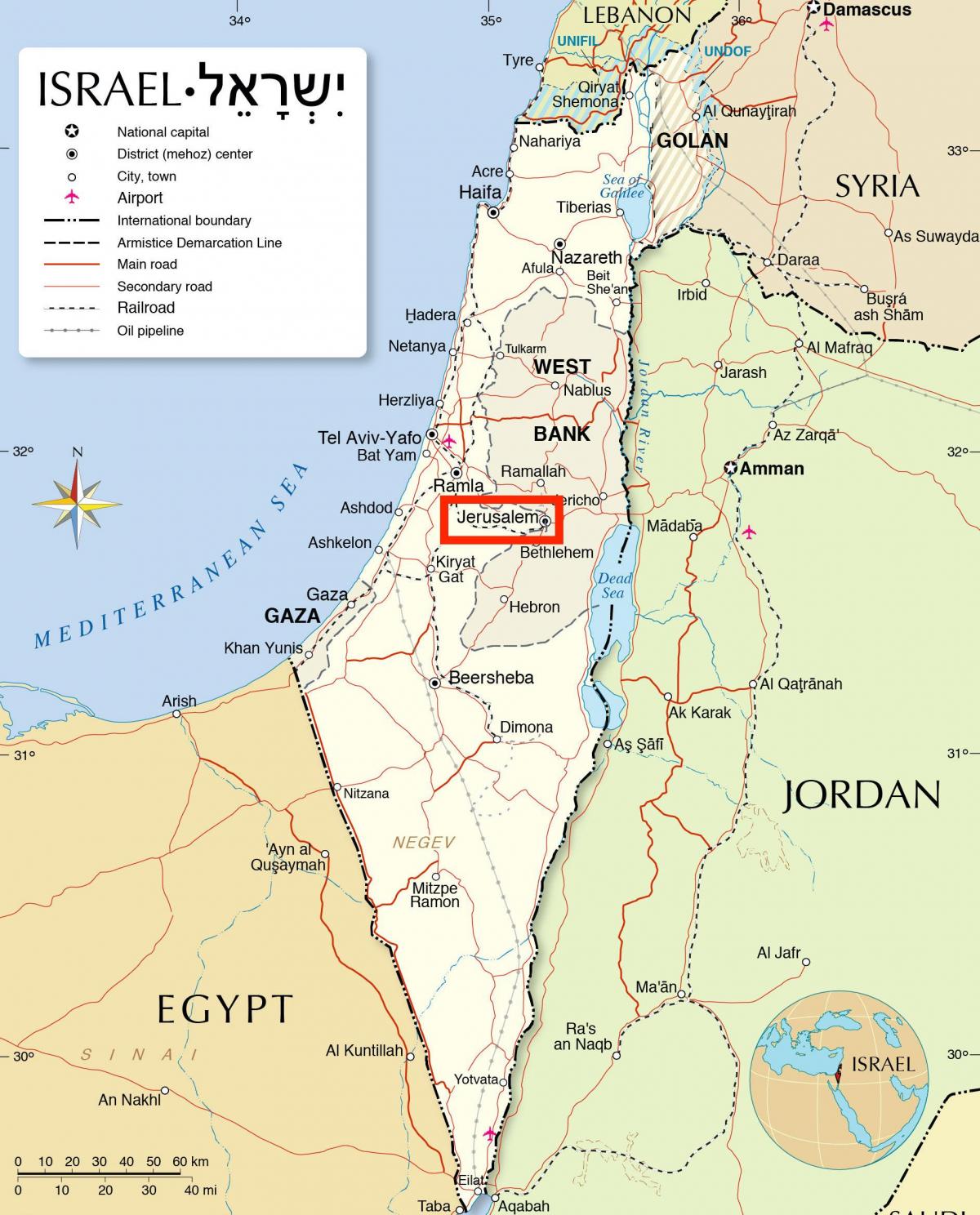 Jerusalem auf der Karte anzeigen