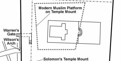 Karte von Herodes ' Tempel