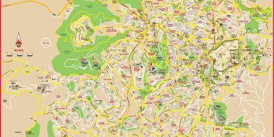 Die Karte von Jerusalem